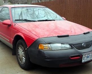 1996 Mercury Cougar Passenger Car, VIN # 1MELM6242TH619532, Mileage Showing On Odometer 70,600