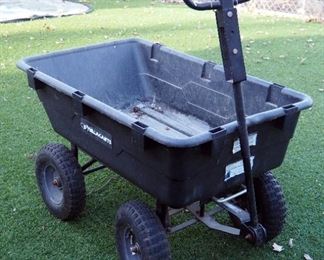 Gorilla Poly Dump Garden Cart, Bed Dimensions 10" x 23" x 30"