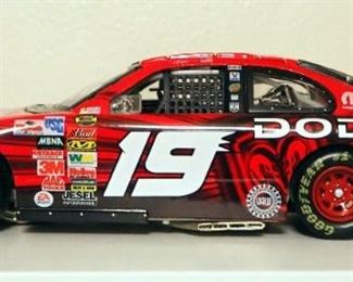 Action 2004 #19 Elliott Sadler And 2007 Dodge Avenger #19 Siemens Nascar Die Cast Models, Qty 3, Includes Display Case