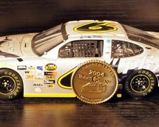 Team Caliber Owner Series #6 Mark Martin 1:24 Scale Die Cast Car With Coin, And Owners Pearl #6 Mark Martin 1:24 Scale Die Cast Car With Coin