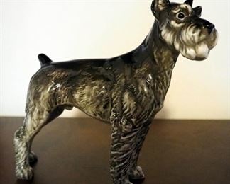 Ceramic Porcelain Schnauzer, Ceramic Figure, Ashtray And More