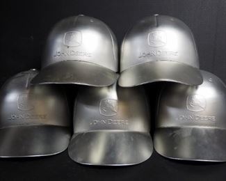 John Deere Baseball Caps, In Collectible Tins, Qty 5, Without Tin Qty 3
