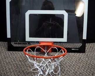 Skilz Pro Over The Door Basketball Hoop, Everlast Punching Bag, Jump Rope And Wilson Tennis Racket