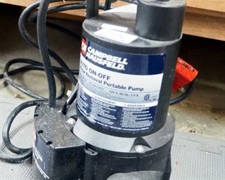 Campbell Hausfeld Automatic Water Removal Portable Pump, Model CHDAUP250, And Flowmaster Pool/Spa Pump