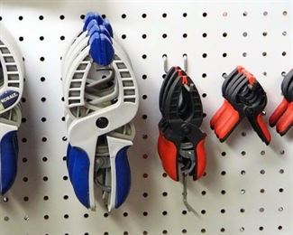 Irwin, Kobalt And Columbia Vice Clamps And Spring Clamps, Qty 44