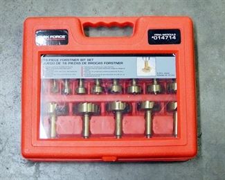 Task Force 16 Piece Forstner Drill Bit Set