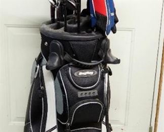 Bag Boy Golf Bag Including Burner Club, Qty 8, Big Bertha Driver, Yes Groove Tube Putter
