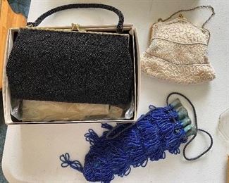 Vintage beaded purses