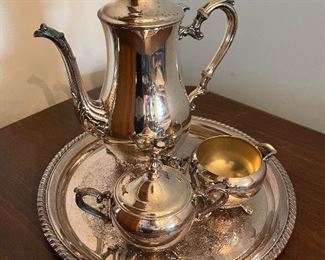 Silver plated coffee set