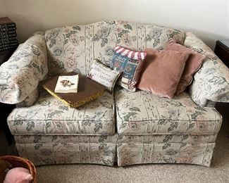 Floral loveseat