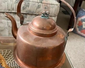 Copper tea pot