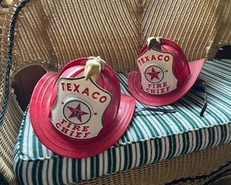 Texaco fire chief hats!