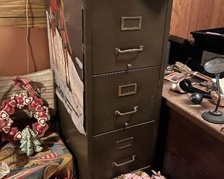 Metal file cabinet