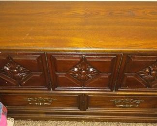 Lane upright cedar Chest with bottom drawer