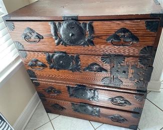 Love this Asian Cabinet!! Double Stack Trunks for Storage 34” Wx 16”Dx 39H $500