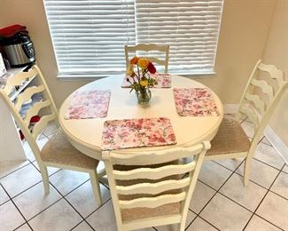 Adorable Perfect Condition! Looks like Pottery Barn. Ladder back Chairs $400