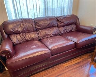 Whitemore Sherrill Leather Couch $500