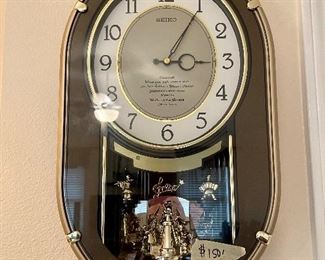 Seiko Musical  Clock. Works Beautifully. $150