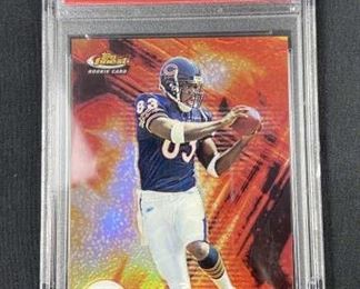 For your consideration is this 2001 Topps Finest Rookie David Terrell PSA MT 9