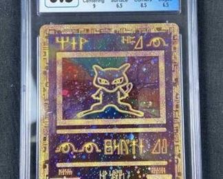 For your consideration is this 2000 Pokemon Ancient Mew Movie Promo CGC 6.5