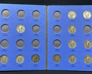 For your consideration is this Partial Set of (12) Standing Liberty Quarters, 90%