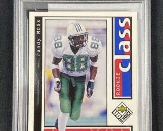 For your consideration is this 1998 U.D. Choice Randy Moss #200 PSA NM 7