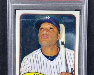 For your consideration is this 14' Topps Heritage Robinson Cano Chrome PSA 9