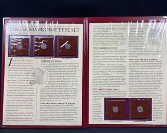 For your consideration is this Silver U.S. Dime Type Set: Bust, Seated, Barber++