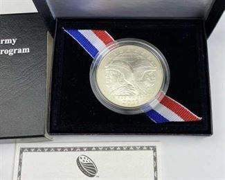 For your consideration is this 2011 Army Uncirculated Silver Dollar, U.S.