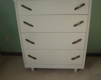 MCM chest of drawers with with paint