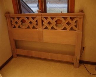 Solid oak, queen size headboard