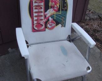 Chiefs folding aluminum chair