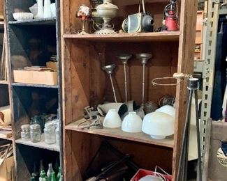 Table lamps, light fixtures and globes