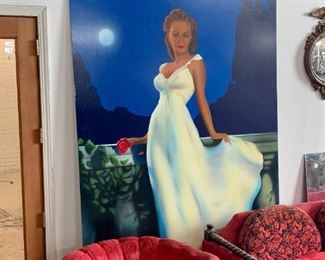Huge Halo Bar Custom Art Work Pin UP - SOLD