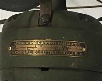 General Electric antique fan