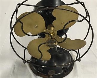 Emerson Jr. Brass Blade Fan Antique