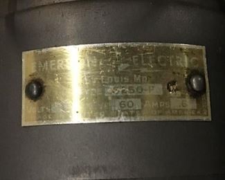 Emerson Electric Brass Blade Fan Antique