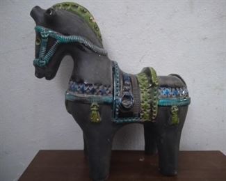 ITALIAN MID CENTURY BITOSSI GONOVESE 10" HORSE. ALDO LONDI ITALY 1960'S