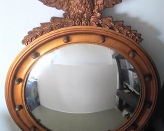 FEDERAL GILTWOOD GOLD CONVEX MIRROR