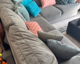 Gray sectional sofa