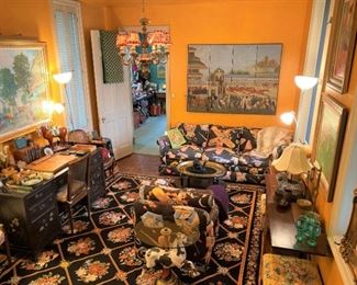 Upstairs den - 70’s & 80’s Mod and amazing!