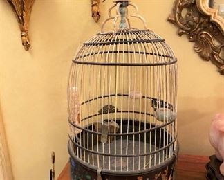 Rare Chines Birdcage with jade legs