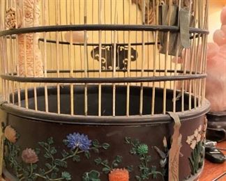 Chinese Inlaid Bird Cage