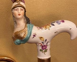 Meissen Cane!  These are rare!
