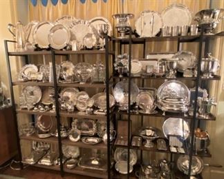 An entire room of Important Sterling and Victorian, Edwardian and Sheffield plate