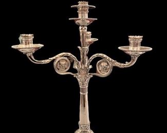 Pair of Important Benjamin Smith I & Benjamin Smith II sterling candelabras.  Most beautiful sterling pieces we’ve had in 40 years of business!  We have the pair of candelabras and a pair of candlesticks.  They are stunning!