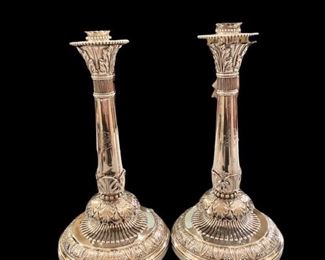 Benjamin Smith, Circa 1814, sterling candlesticks