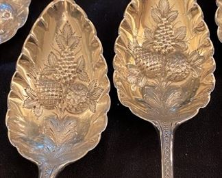Sterling Repousse spoons