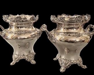 Pair of early Sheffield wine coolers