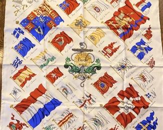 Hermes flag scarf